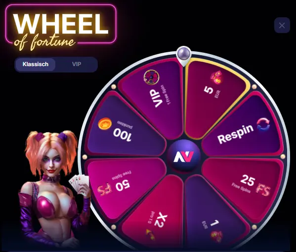 Screenshot des NV Casino Login-Bereichs mit Anmeldeformular